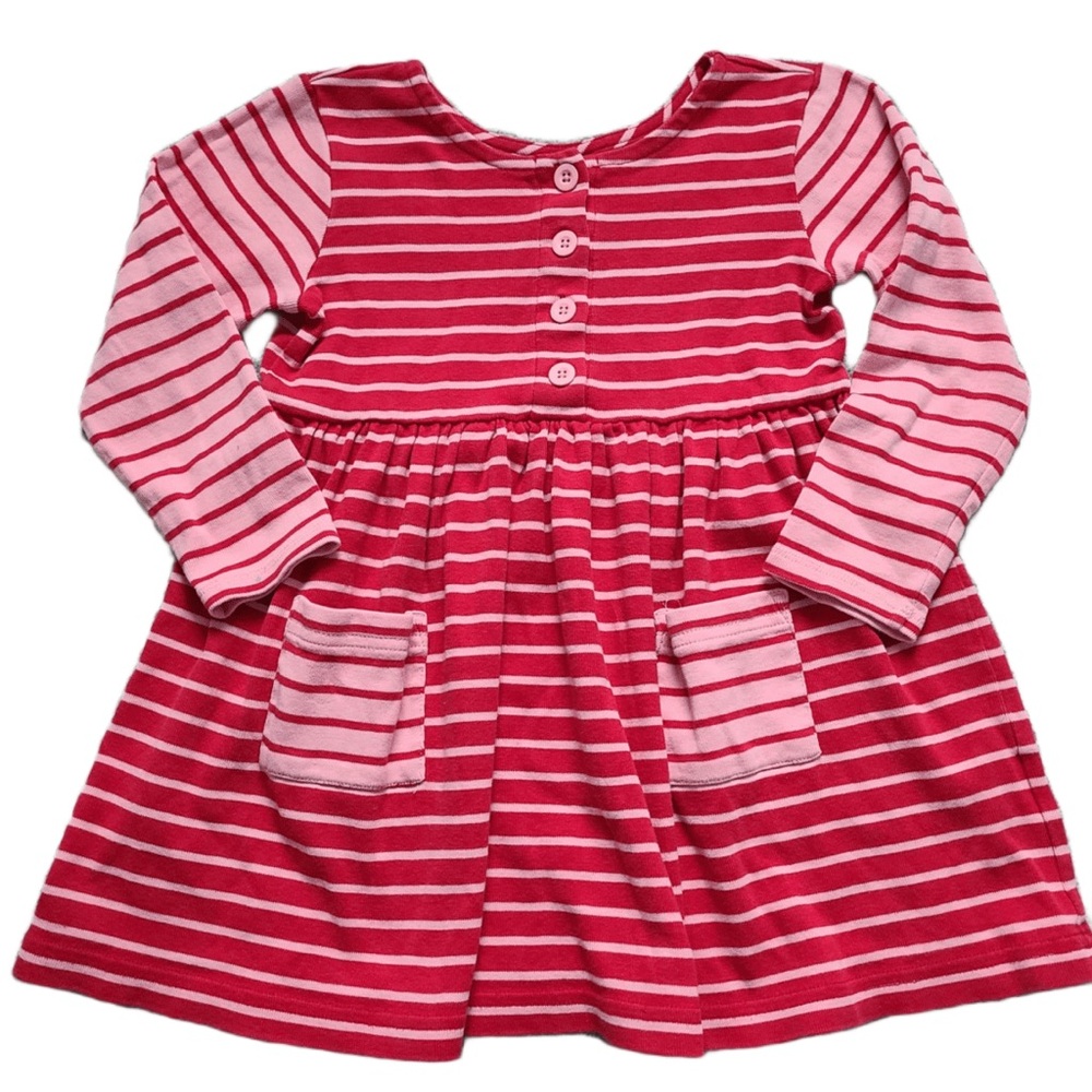 Hanna Andersson Day Play Stripe Dress Sz130cm